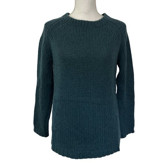 NakedCashmere Sweaters - Naked Cashmere Womens Chunky Knit Cashmere Size XS Teal Blue Quiet Luxury